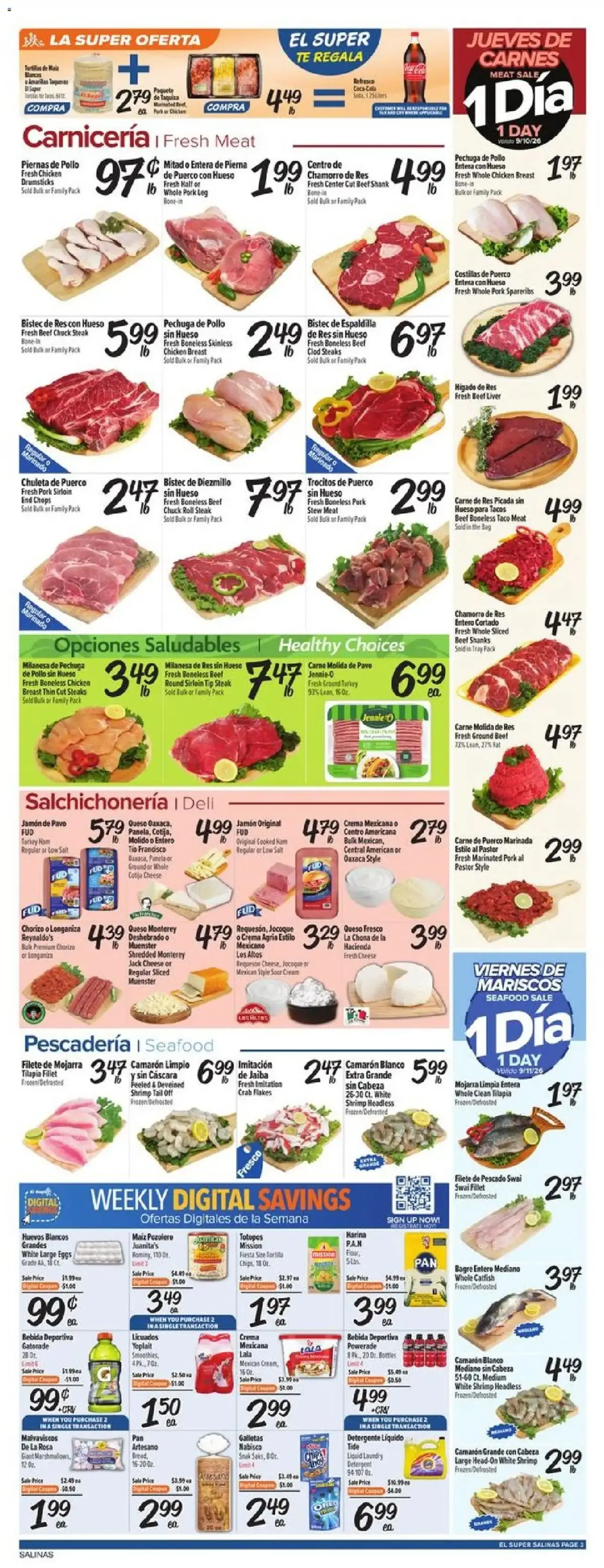 El Super Weekly Ad, page 3 of 4, valid 09/09/2026 - 09/15/2026