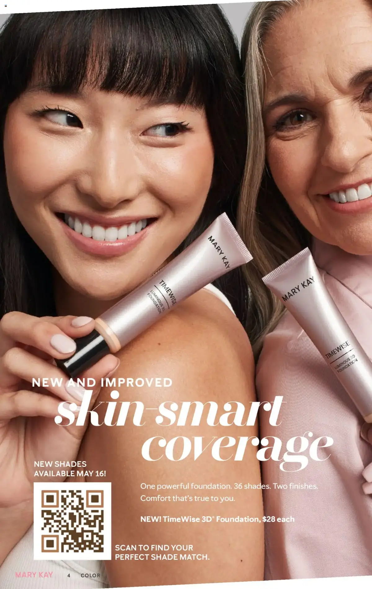 Mary Kay The Look Summer 2026, page 4 of 36, valid 05/16/2026 - 09/16/2026 — Luminous, Foundation, Skin Smart, Color