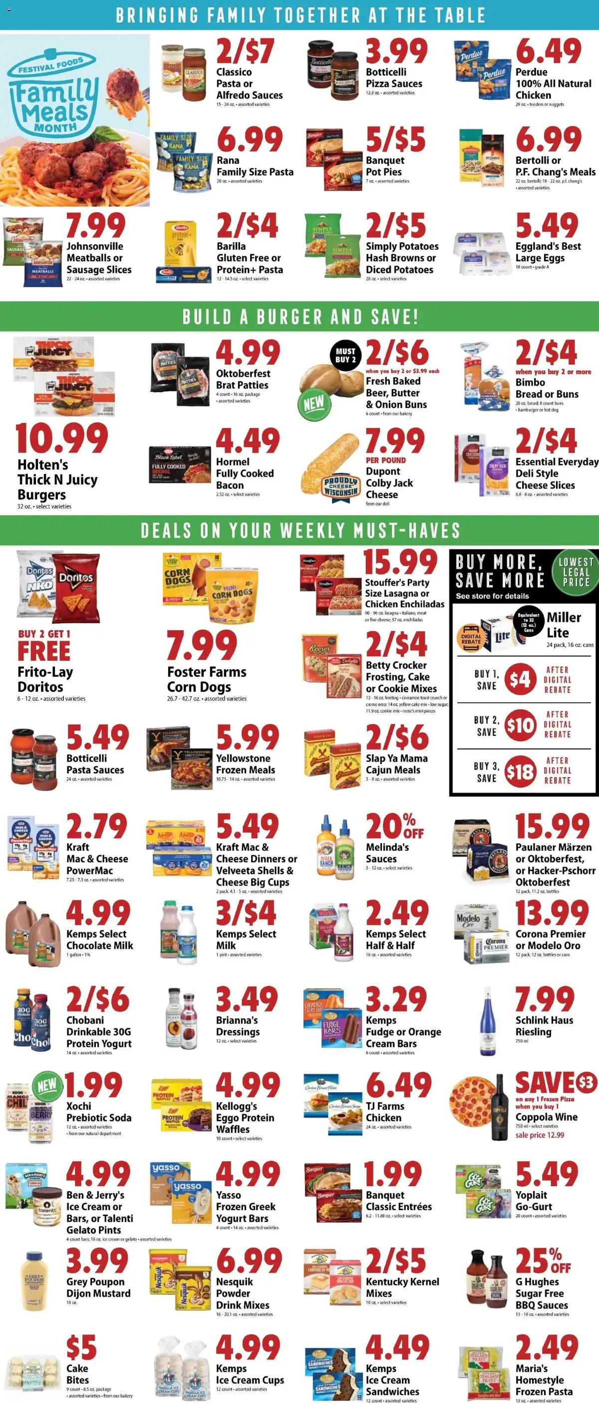 Festival Foods Weekly Ad, page 4 of 8, valid 09/09/2026 - 09/15/2026 — Ice Cream, Birds Eye, Sour Cream, Kemps Select