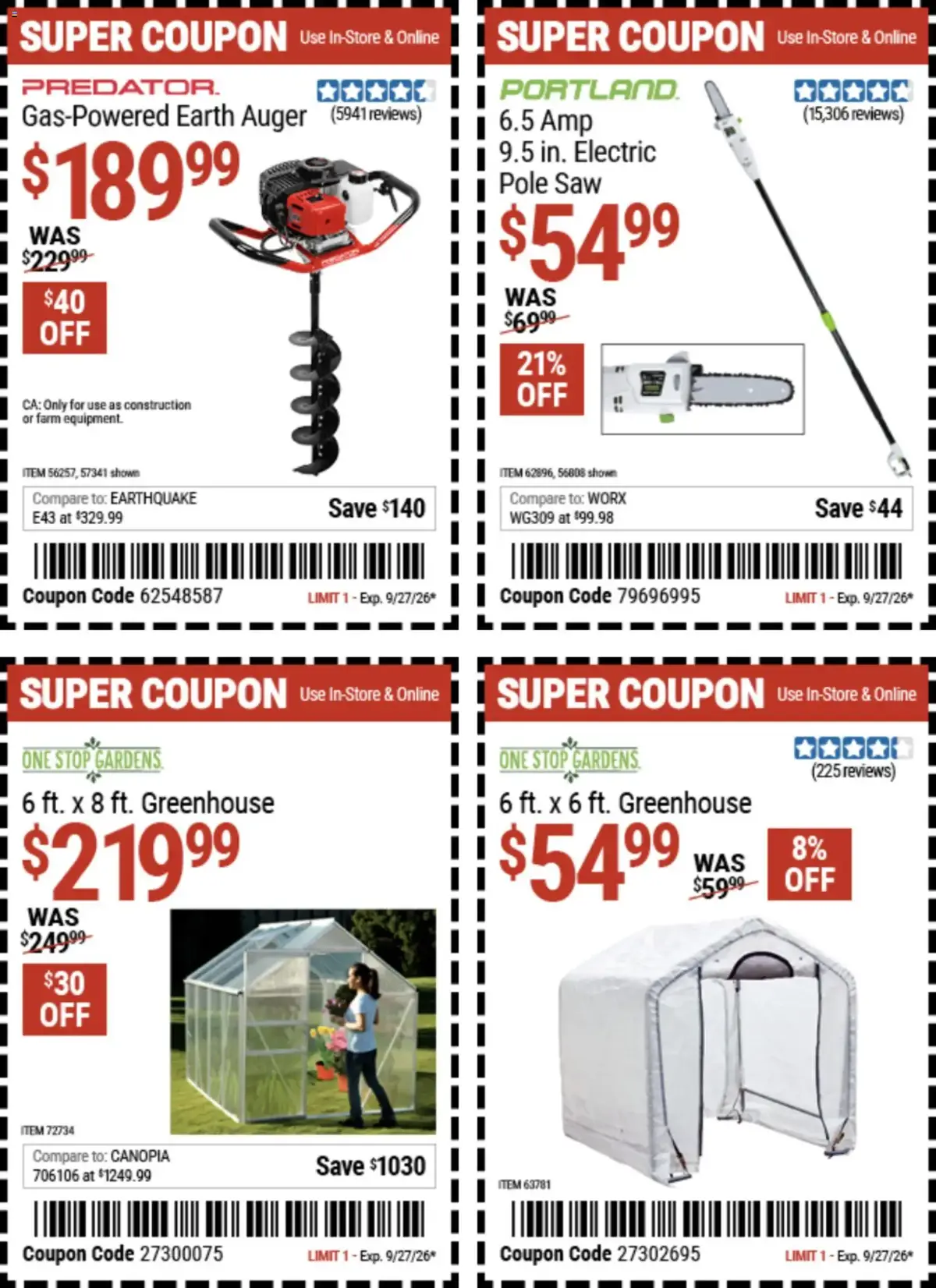 Harbor Freight Weekly Ad, page 4 of 18, valid 09/14/2026 - 09/27/2026