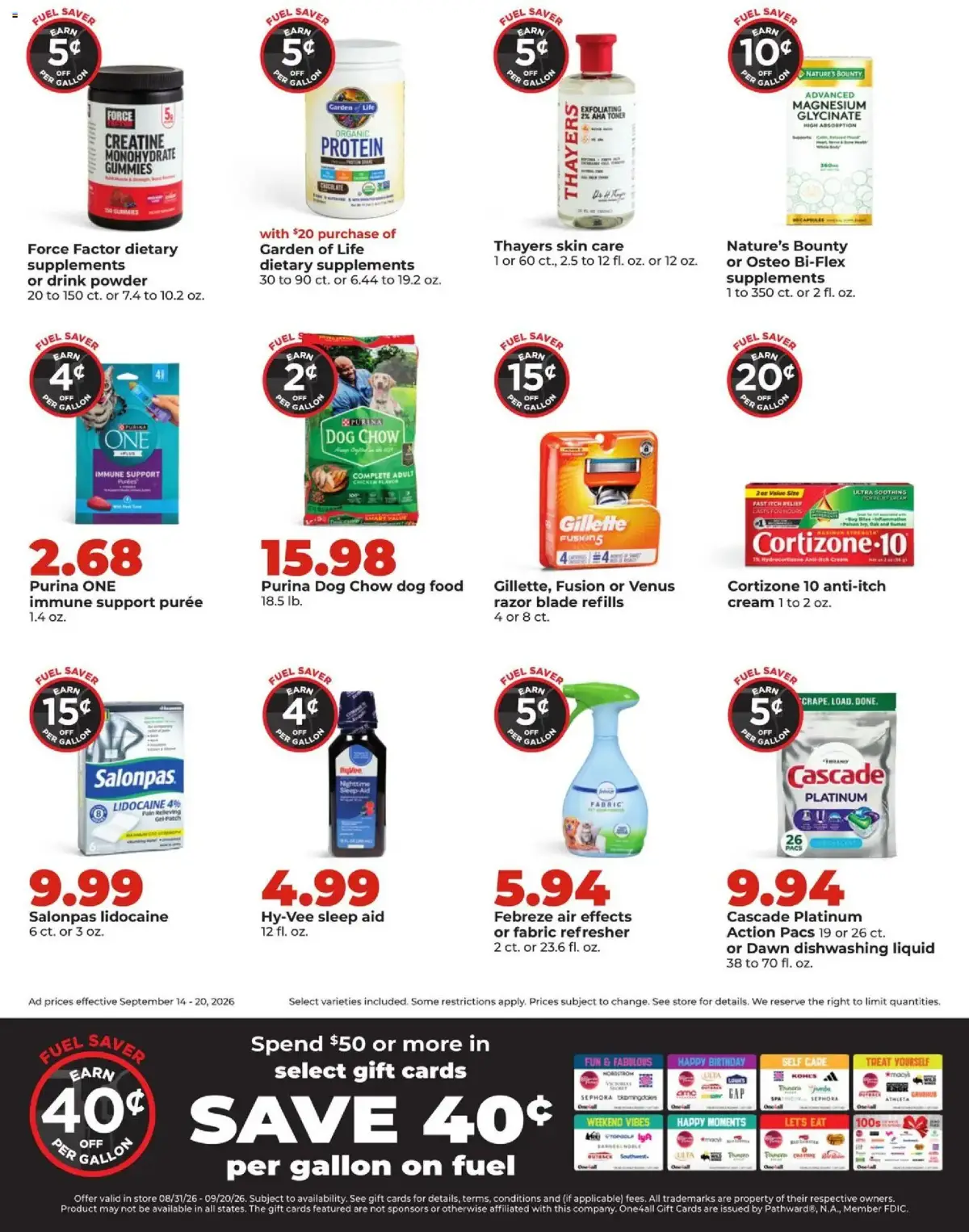 HyVee Weekly Ad, page 9 of 46, valid 09/14/2026 - 09/20/2026