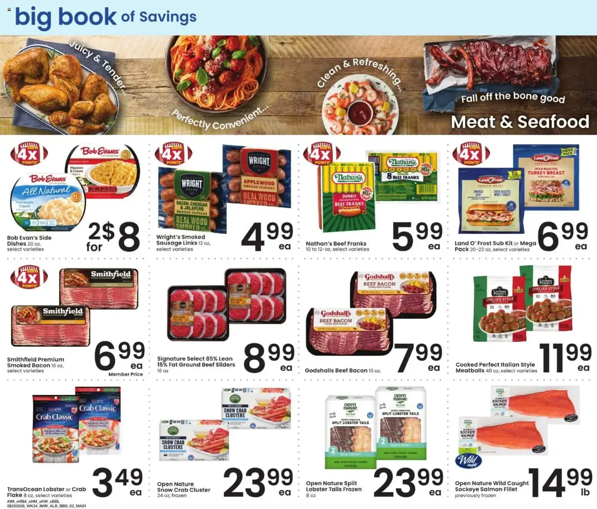 Albertsons Big Book of Savings, page 2 of 17, valid 08/25/2026 - 09/28/2026