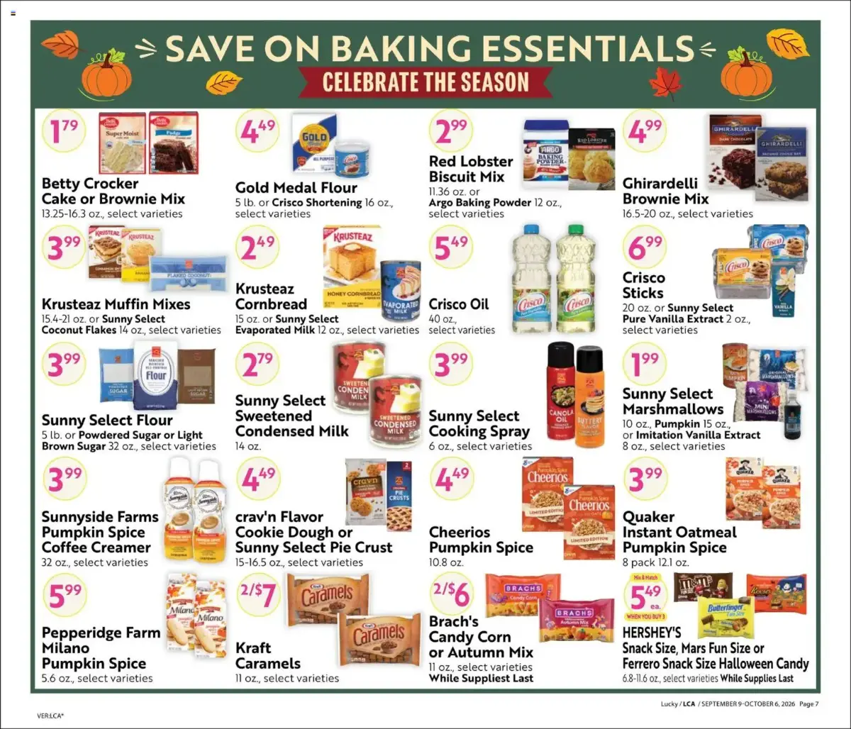 Lucky Supermarkets Online Savings Guide, page 7 of 12, valid 09/09/2026 - 10/06/2026