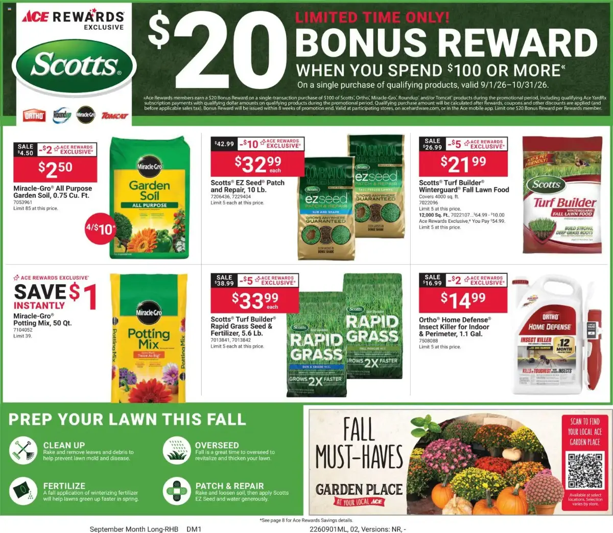 ACE Hardware Weekly Ad, page 2 of 8, valid 09/01/2026 - 09/30/2026