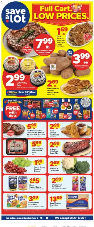 Save a Lot Weekly Ad preview, valid 09/09/2026 - 09/15/2026