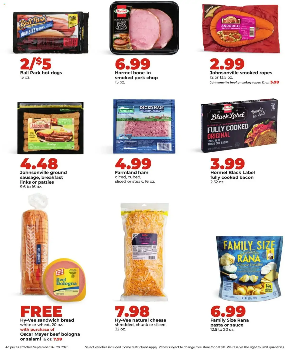 HyVee Weekly Ad, page 12 of 46, valid 09/14/2026 - 09/20/2026