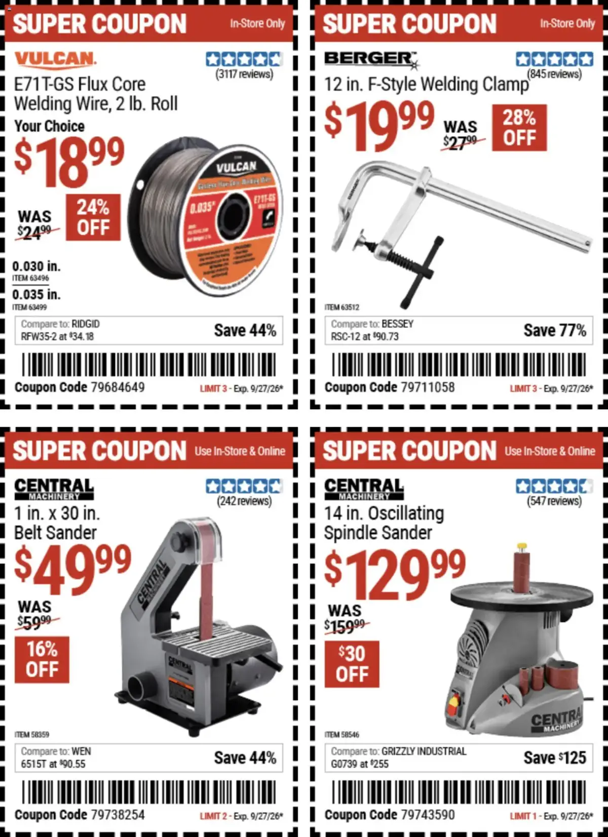 Harbor Freight Weekly Ad, page 12 of 18, valid 09/14/2026 - 09/27/2026