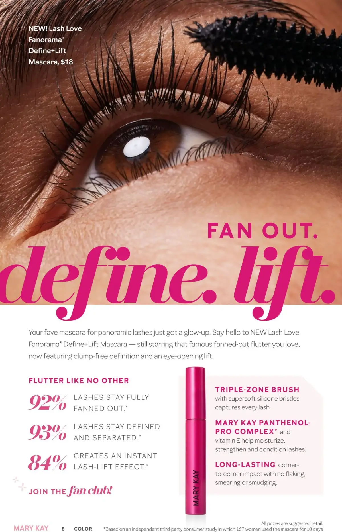 Mary Kay The Look Summer 2026, page 8 of 36, valid 05/16/2026 - 09/16/2026 — Lashes, Stay Fully, Fanned Out, Stay Defined