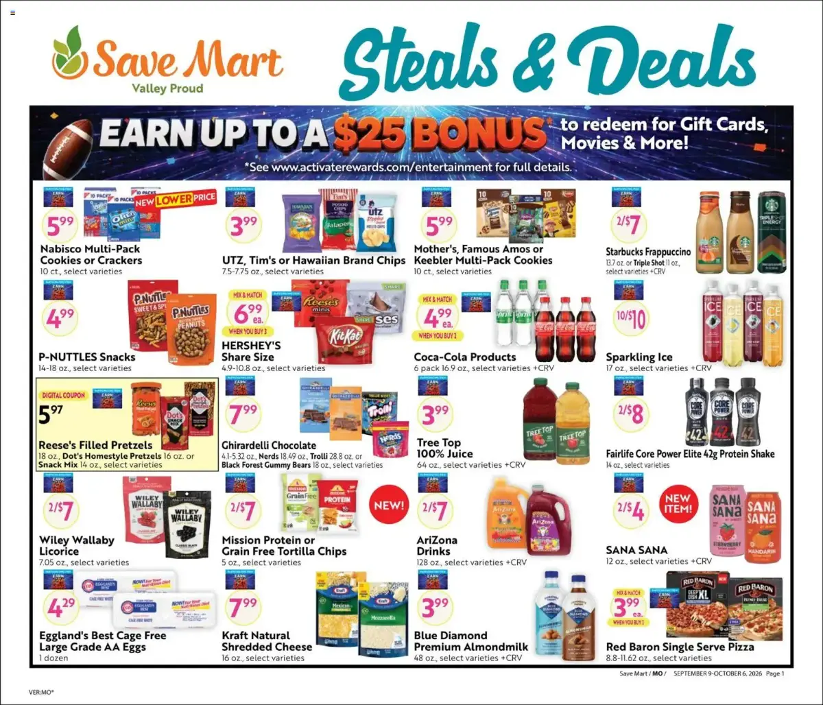 Save Mart Online Savings Guide, page 1 of 12, valid 09/09/2026 - 10/06/2026