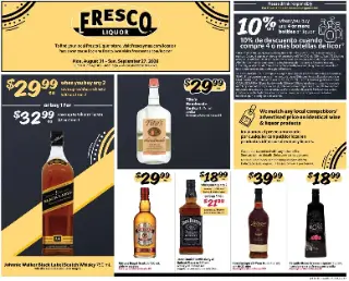 18+ Fresco y Más Alcohol Flyer preview, valid 08/31/2026 - 09/27/2026