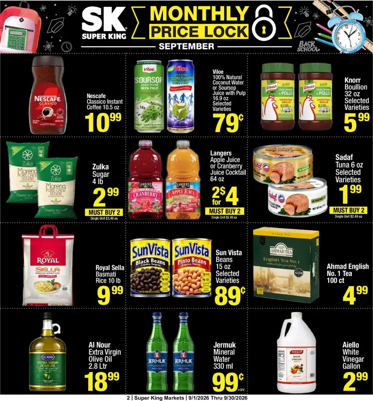 Super King Monthly Ad, page 2 of 4, valid 09/01/2026 - 09/30/2026