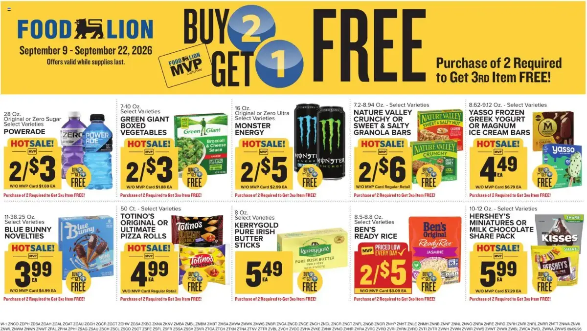 Food Lion Weekly Ad, page 15 of 18, valid 09/09/2026 - 09/15/2026 — Ice Cream, Liquid, Bounty, Breyers