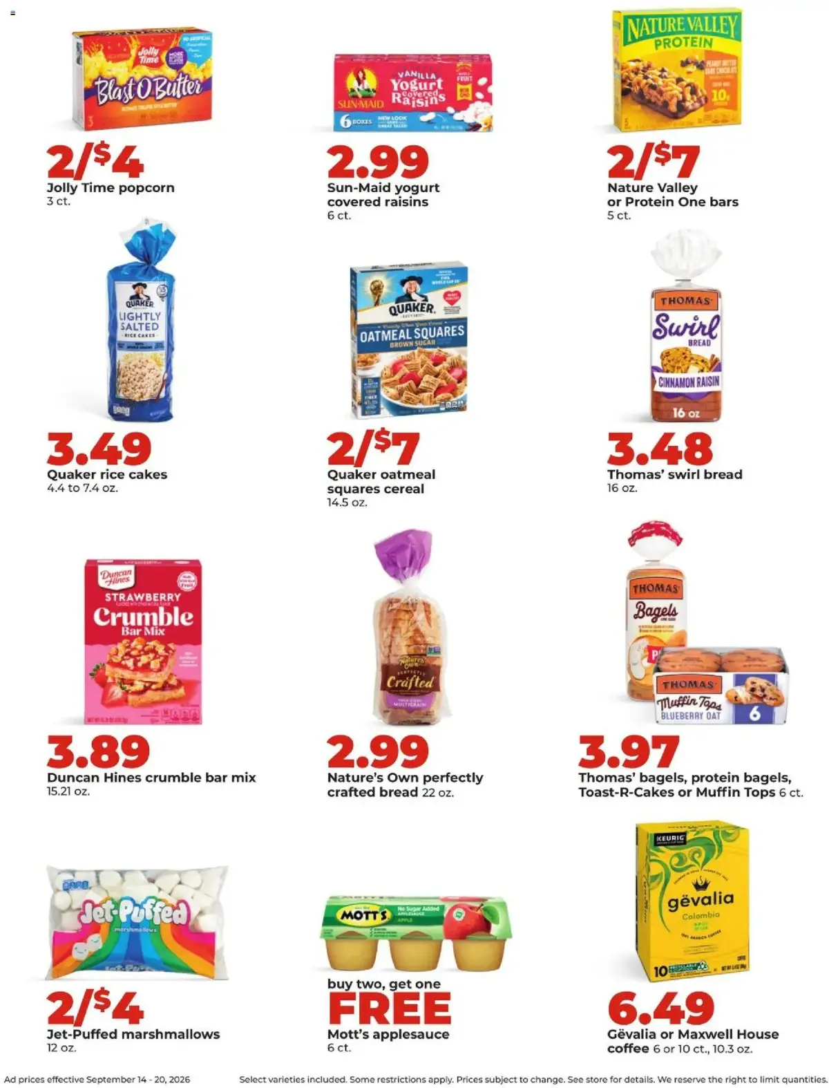 HyVee Weekly Ad, page 21 of 46, valid 09/14/2026 - 09/20/2026