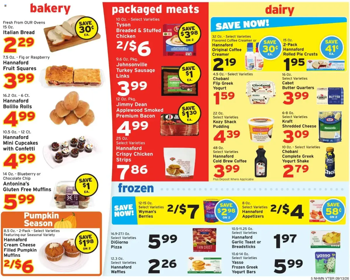 Hannaford Weekly Ad, page 5 of 16, valid 09/13/2026 - 09/19/2026