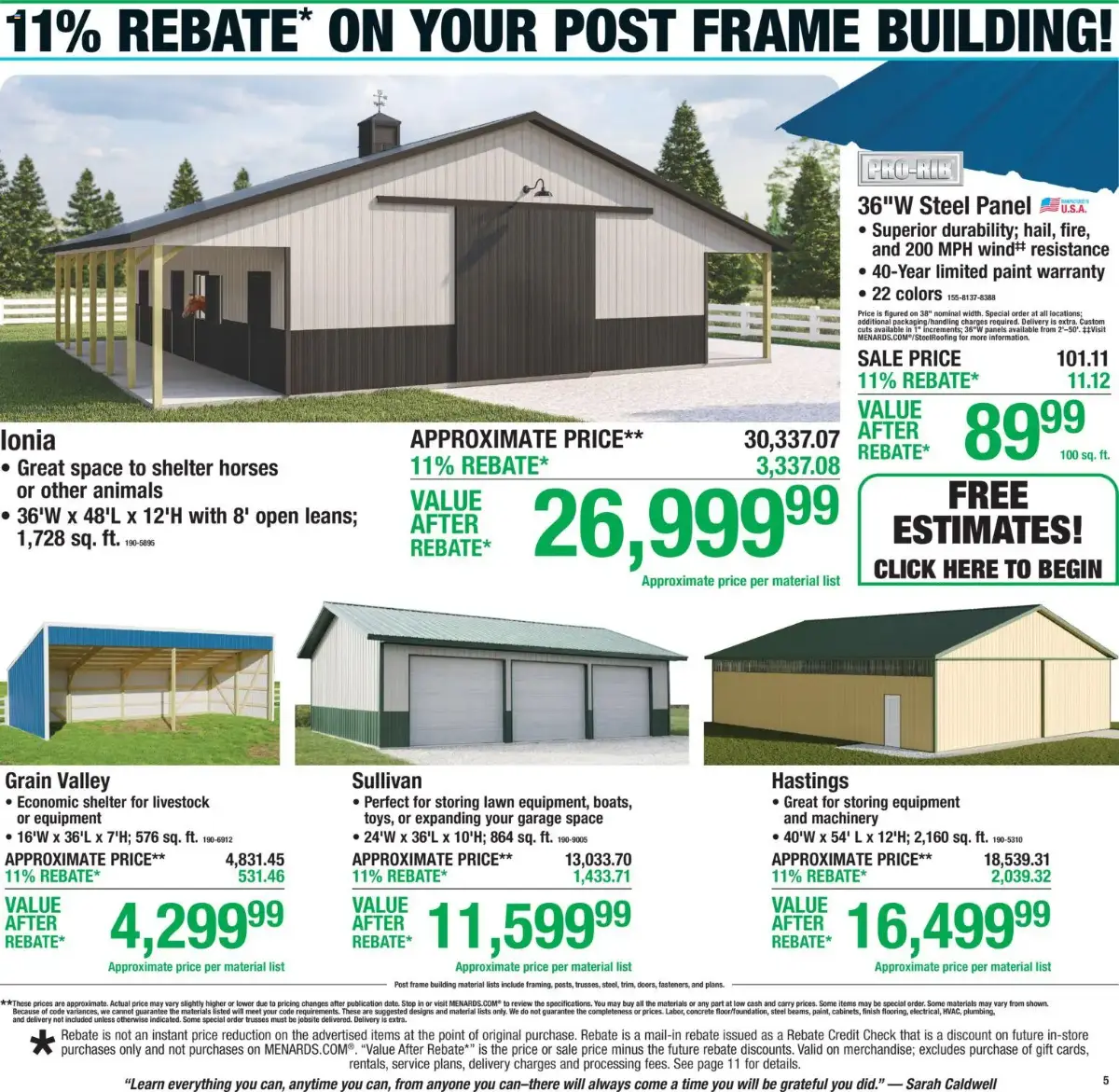 Menards Weekly Ad, page 7 of 22, valid 09/10/2026 - 09/20/2026 — Rebate, After, Four Colors, Smooth