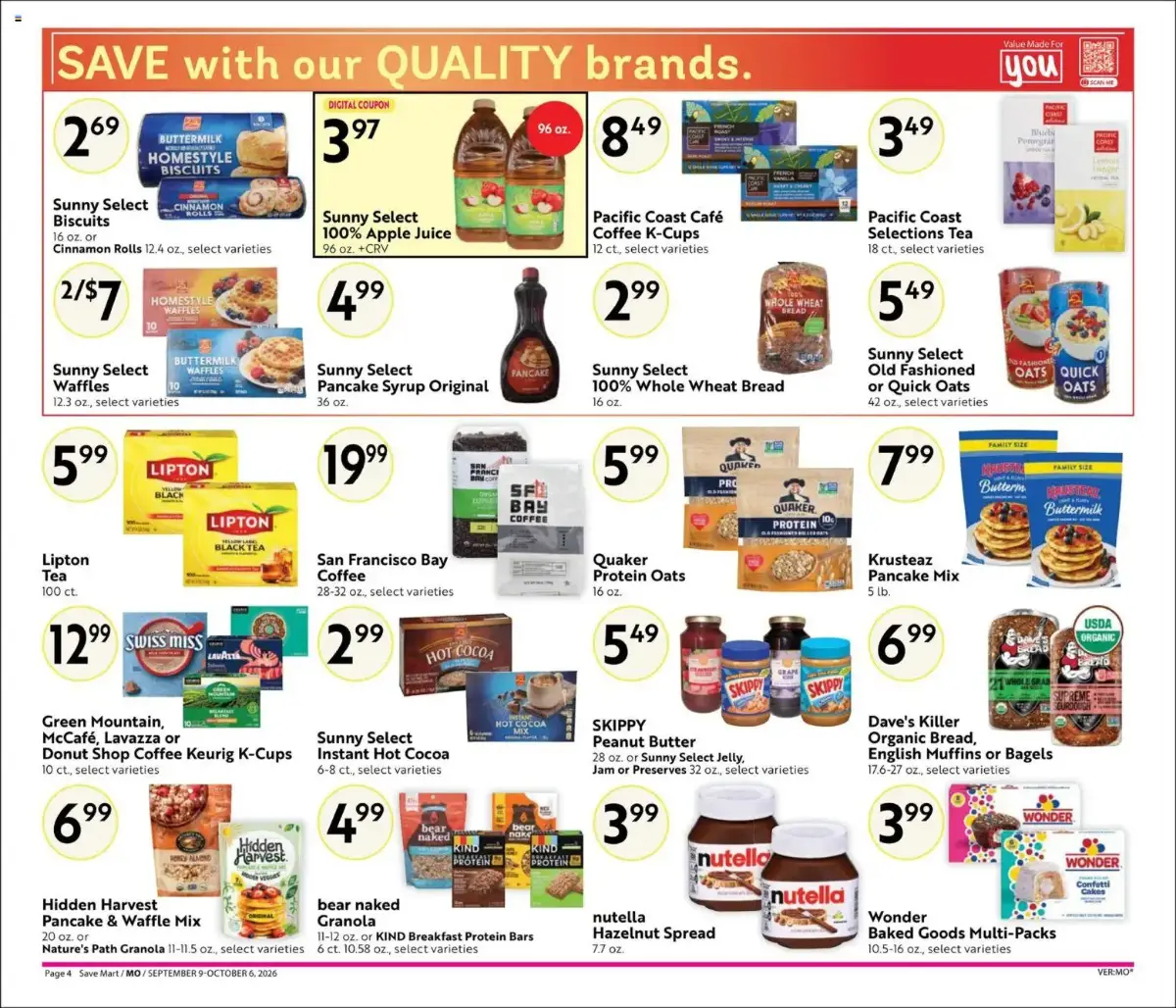 Save Mart Online Savings Guide, page 4 of 12, valid 09/09/2026 - 10/06/2026