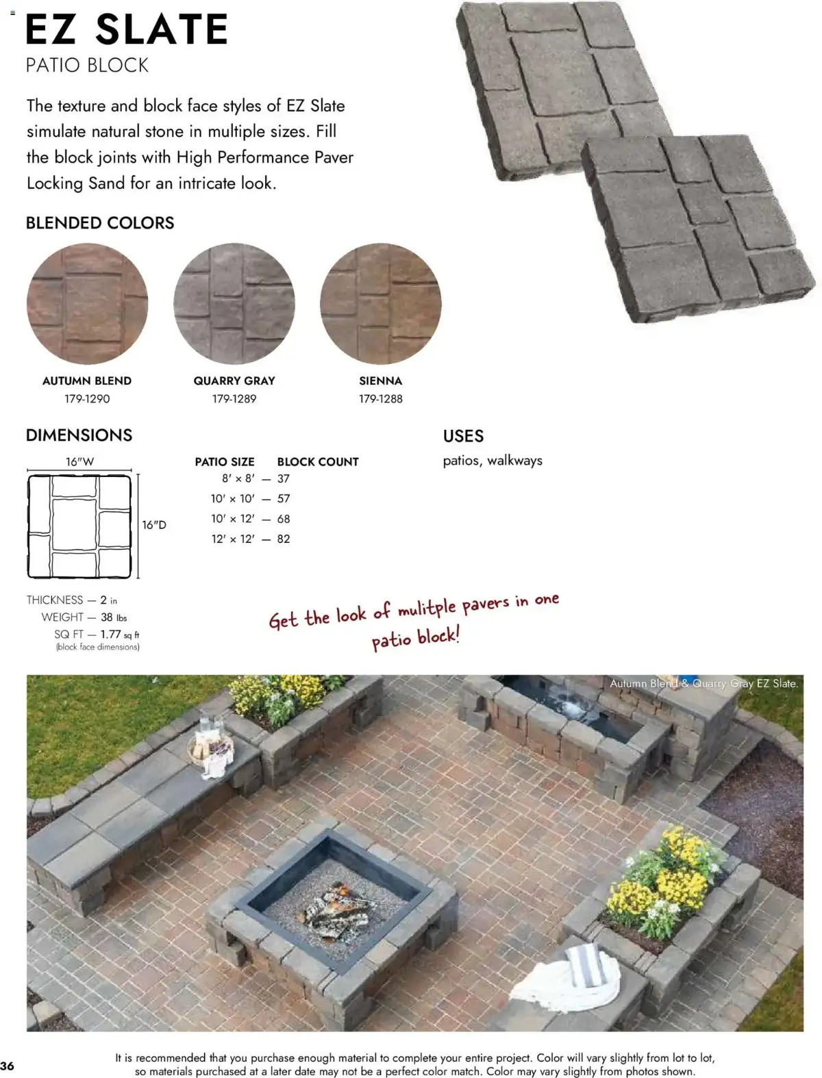 Menards Landscape Catalog, page 36 of 100, valid 04/02/2026 - 12/31/2026