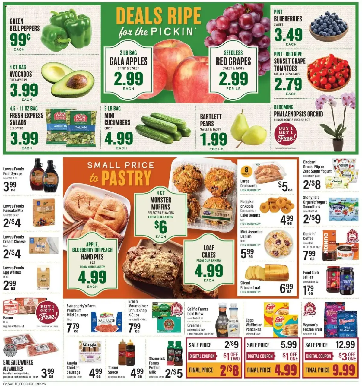Lowes Foods Weekly Ad, page 3 of 11, valid 09/09/2026 - 09/15/2026