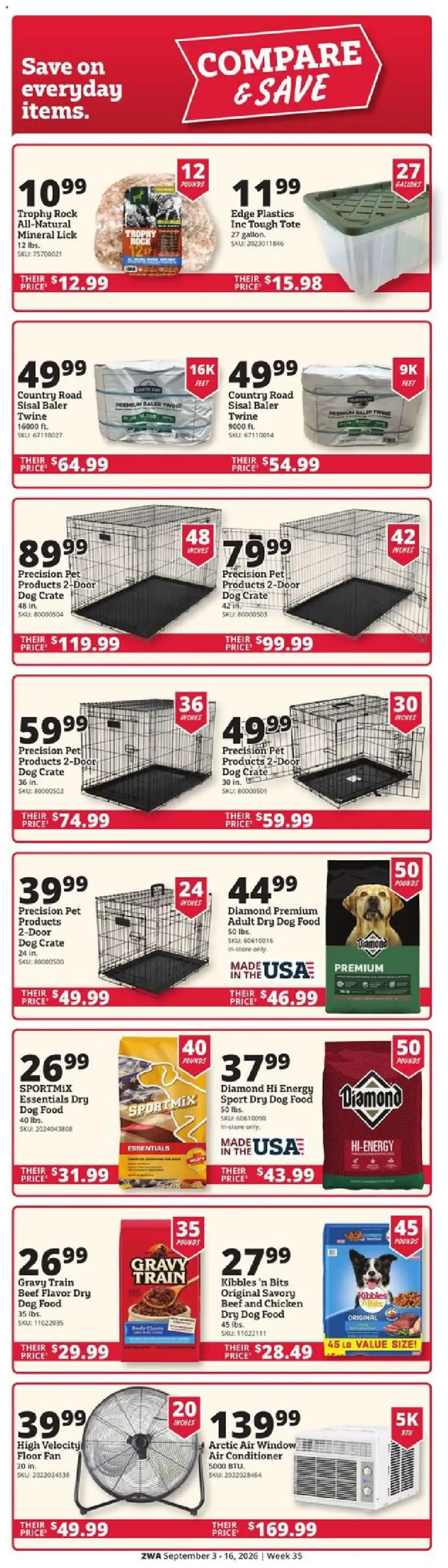 Rural King Weekly Ad, page 2 of 12, valid 09/03/2026 - 09/16/2026