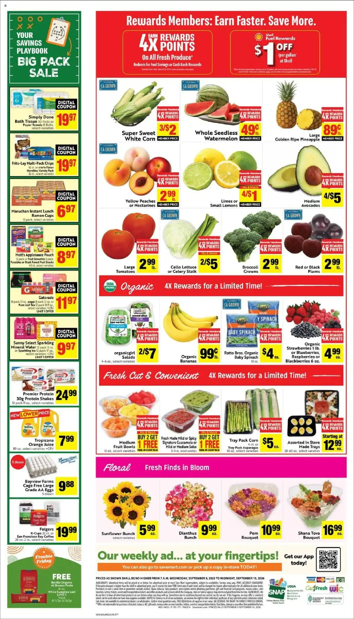 Save Mart Weekly Ad, page 4 of 4, valid 09/09/2026 - 09/15/2026