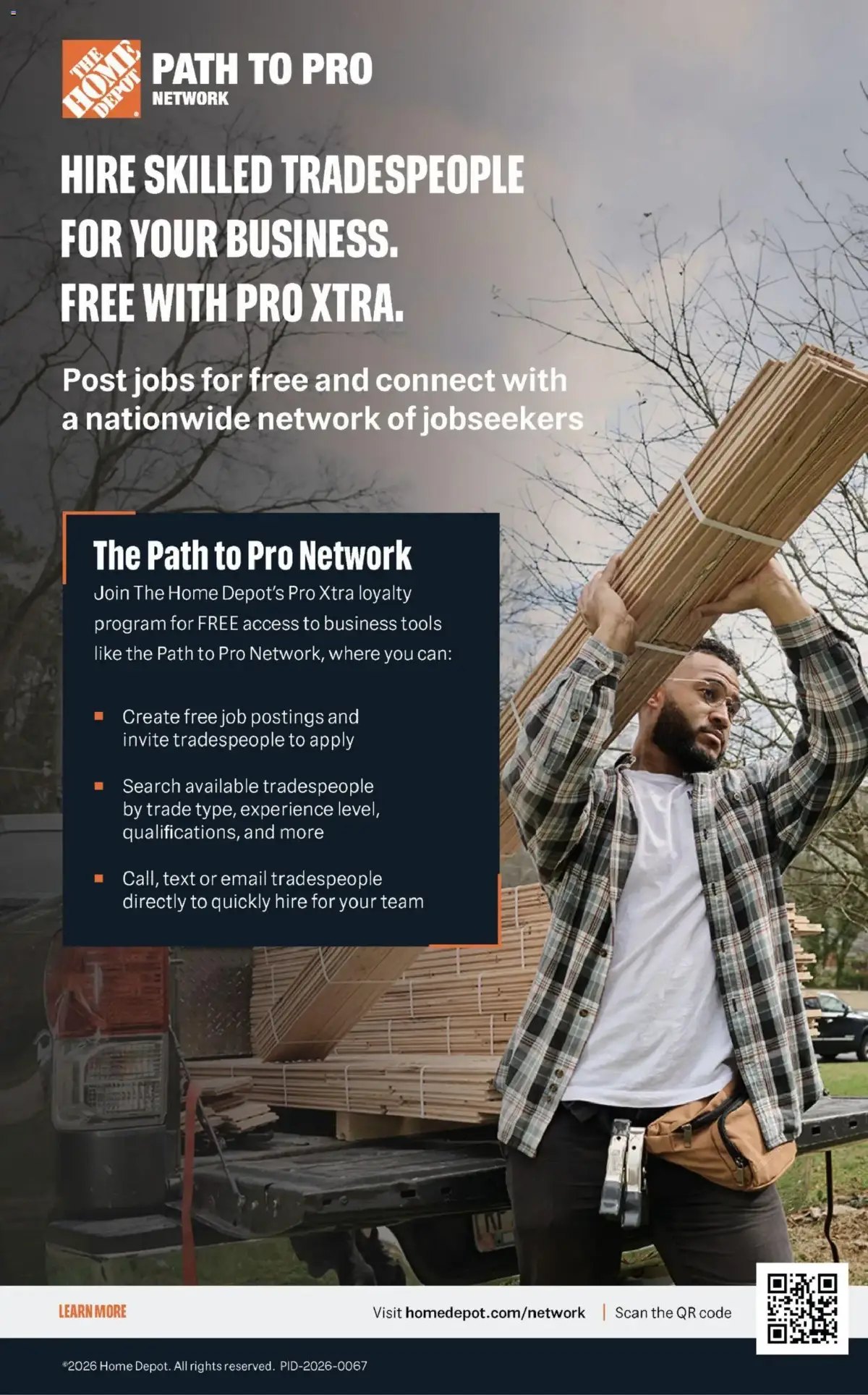 Home Depot Shop Pro Ad, page 6 of 6, valid 09/07/2026 - 09/14/2026 — Path Pro, Experience Level, Network Jobseekers, Tradespeople Apply