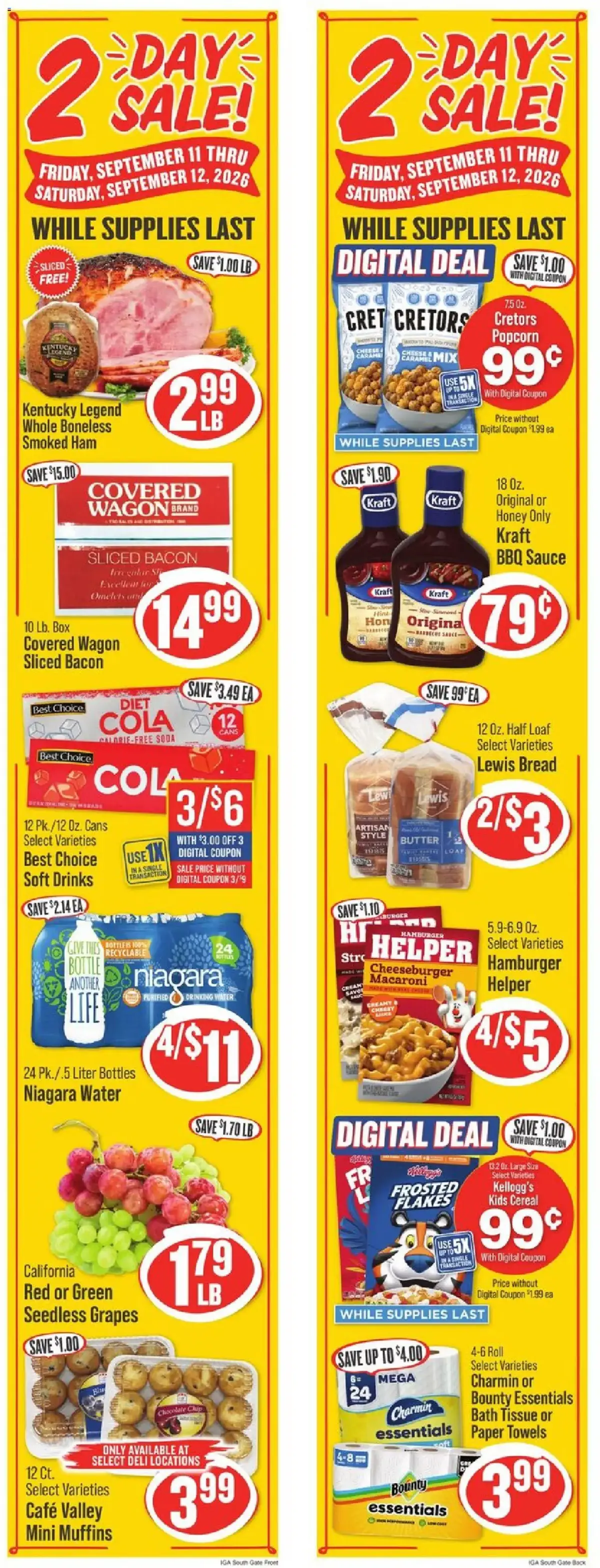 IGA Weekly Ad, page 2 of 5, valid 09/09/2026 - 09/15/2026