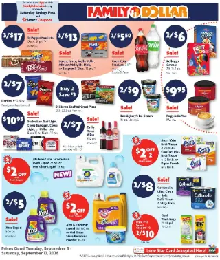 Family Dollar Weekly Ad preview, valid 09/08/2026 - 09/12/2026