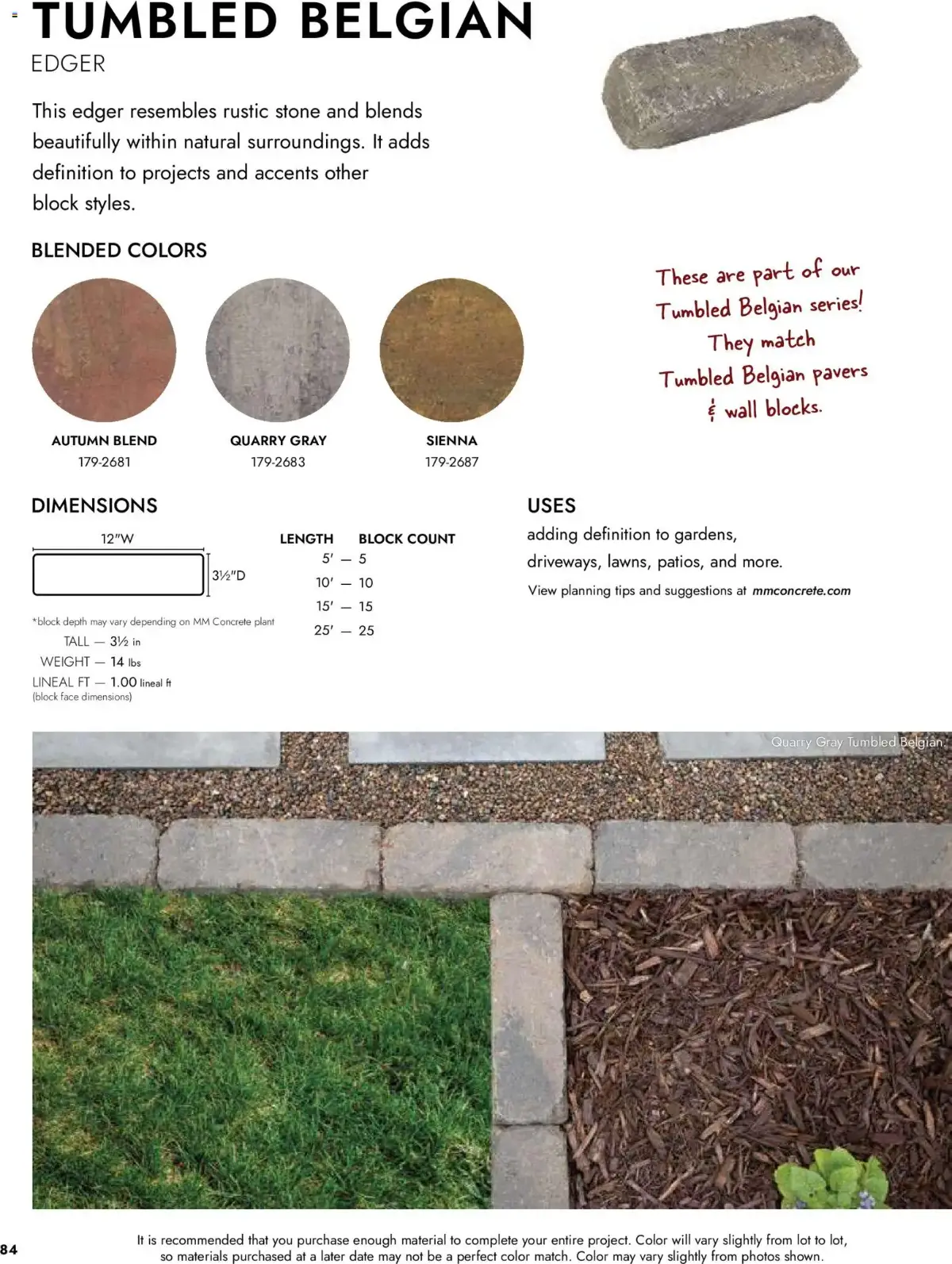Menards Landscape Catalog, page 84 of 100, valid 04/02/2026 - 12/31/2026