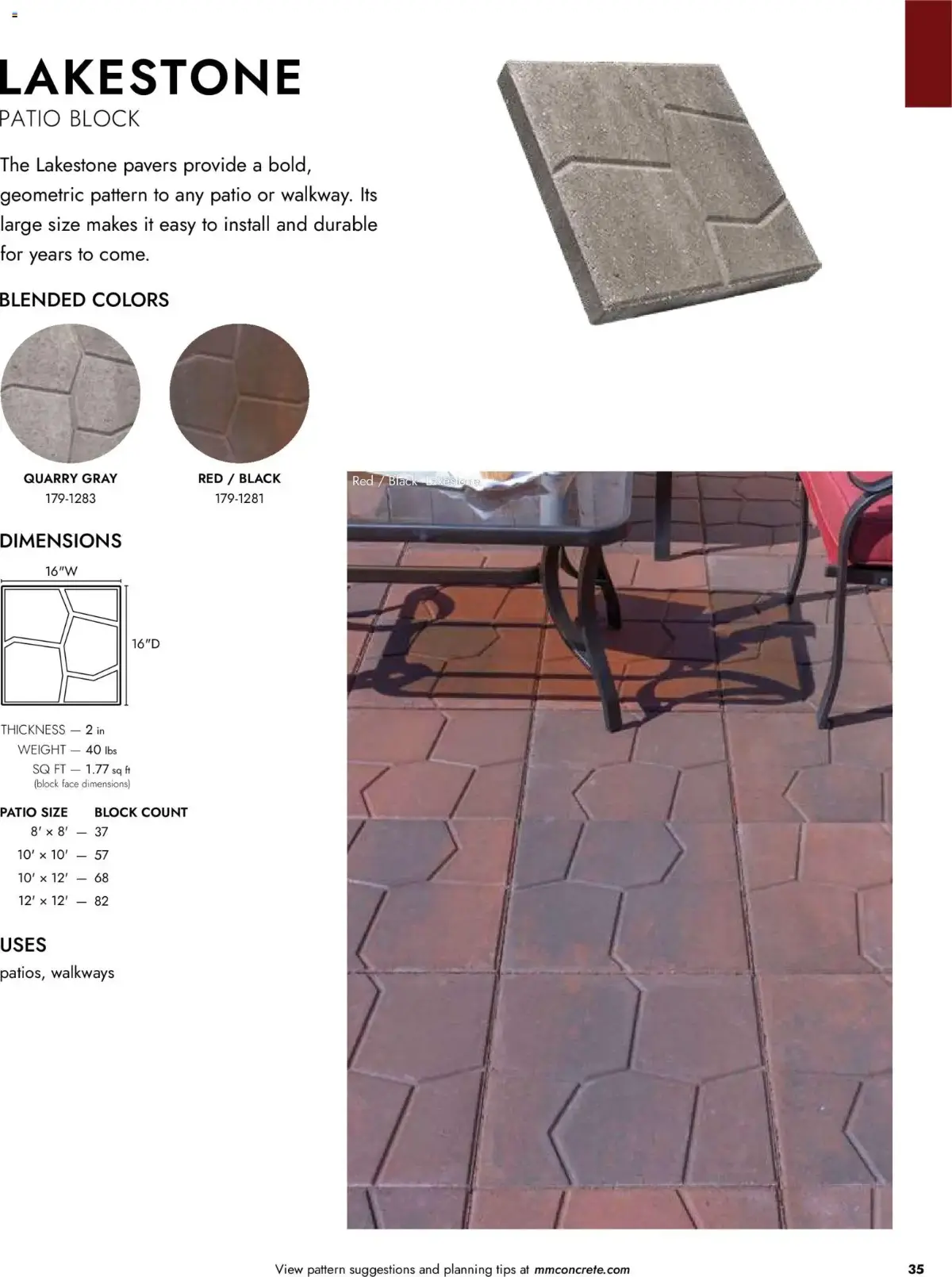 Menards Landscape Catalog, page 35 of 100, valid 04/02/2026 - 12/31/2026