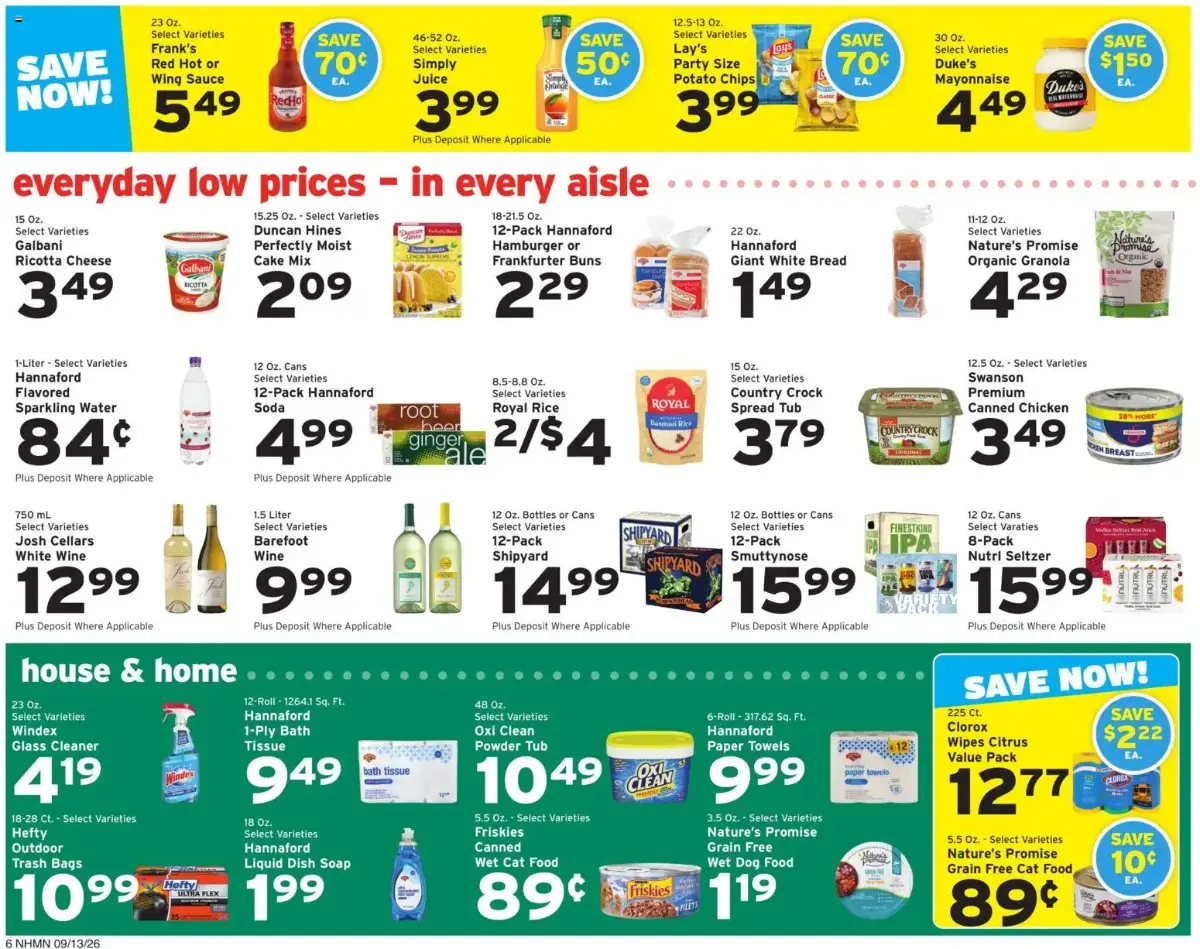 Hannaford Weekly Ad, page 6 of 16, valid 09/13/2026 - 09/19/2026
