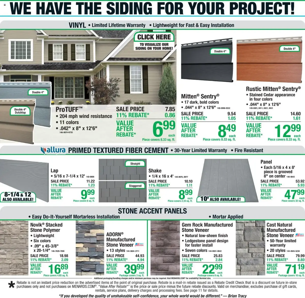 Menards Weekly Ad, page 8 of 22, valid 09/10/2026 - 09/20/2026 — Rebate, After, Concrete, Self-Leveling