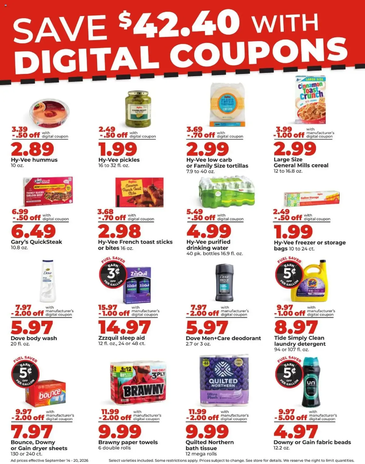 HyVee Weekly Ad, page 7 of 46, valid 09/14/2026 - 09/20/2026