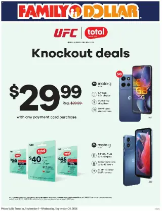 Family Dollar AT&T/Tracfone preview, valid 09/01/2026 - 09/30/2026