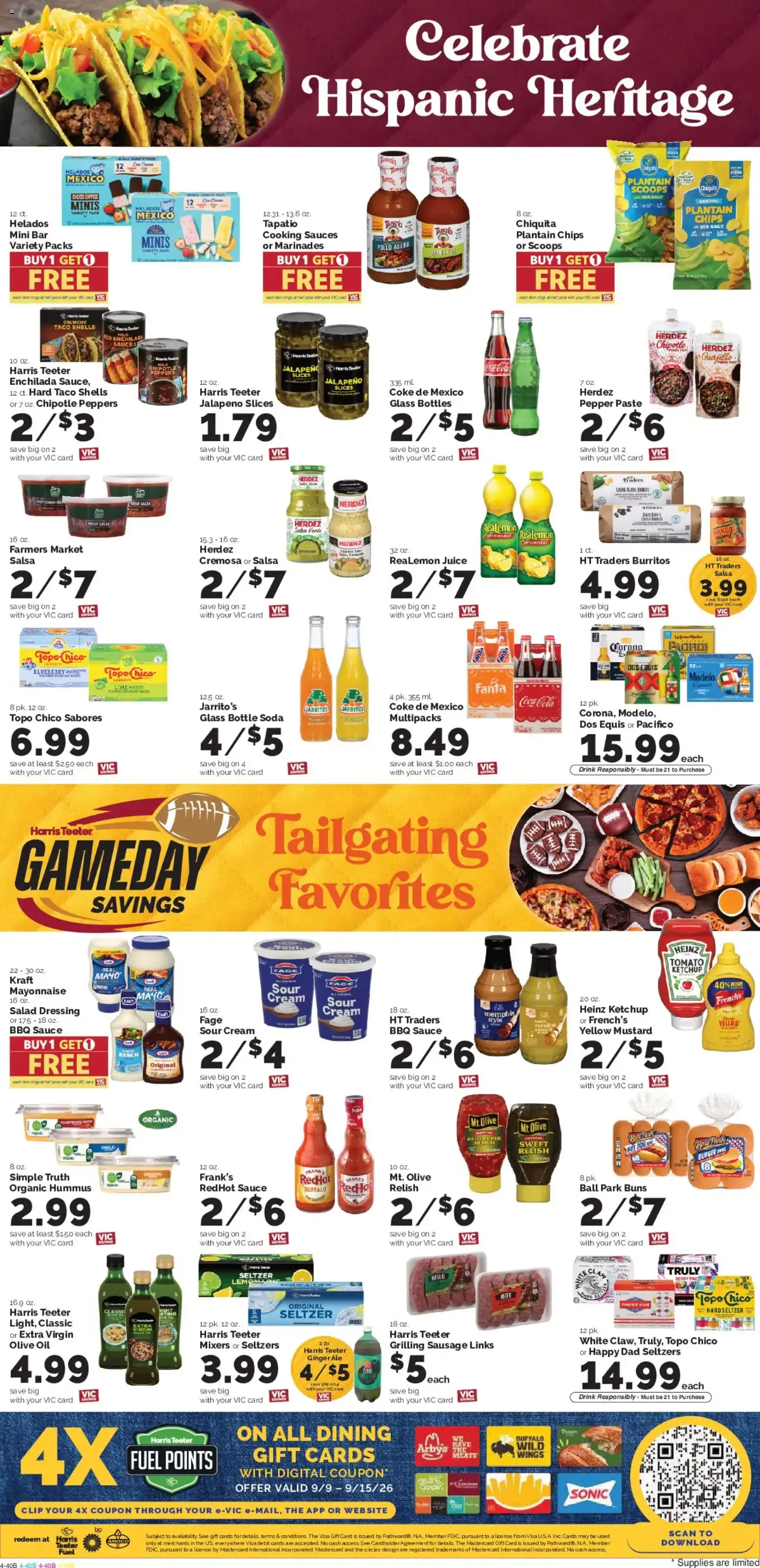 Harris Teeter Weekly Ad, page 7 of 12, valid 09/09/2026 - 09/15/2026 — Polar, Tropicana, Sour Cream, Daisy