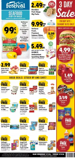 Festival Foods Weekly Ad preview, valid 09/09/2026 - 09/15/2026