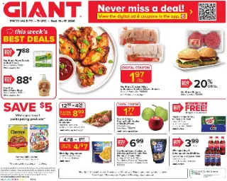 Giant Weekly Ad preview, valid 09/11/2026 - 09/17/2026