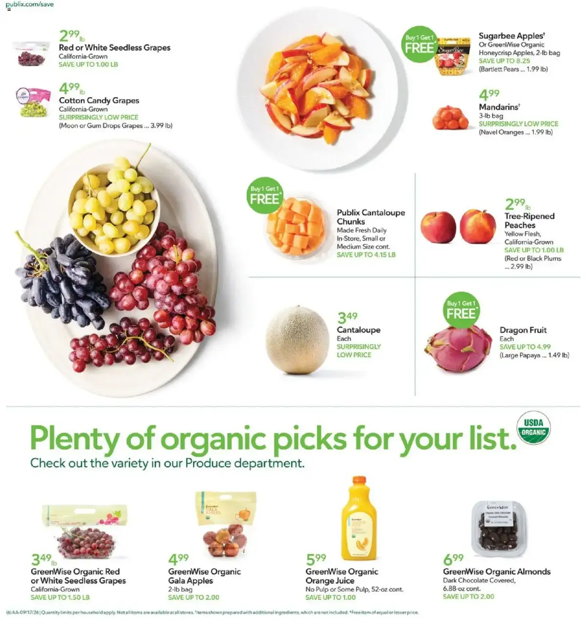 Publix Weekly Ad, page 6 of 17, valid 09/16/2026 - 09/22/2026