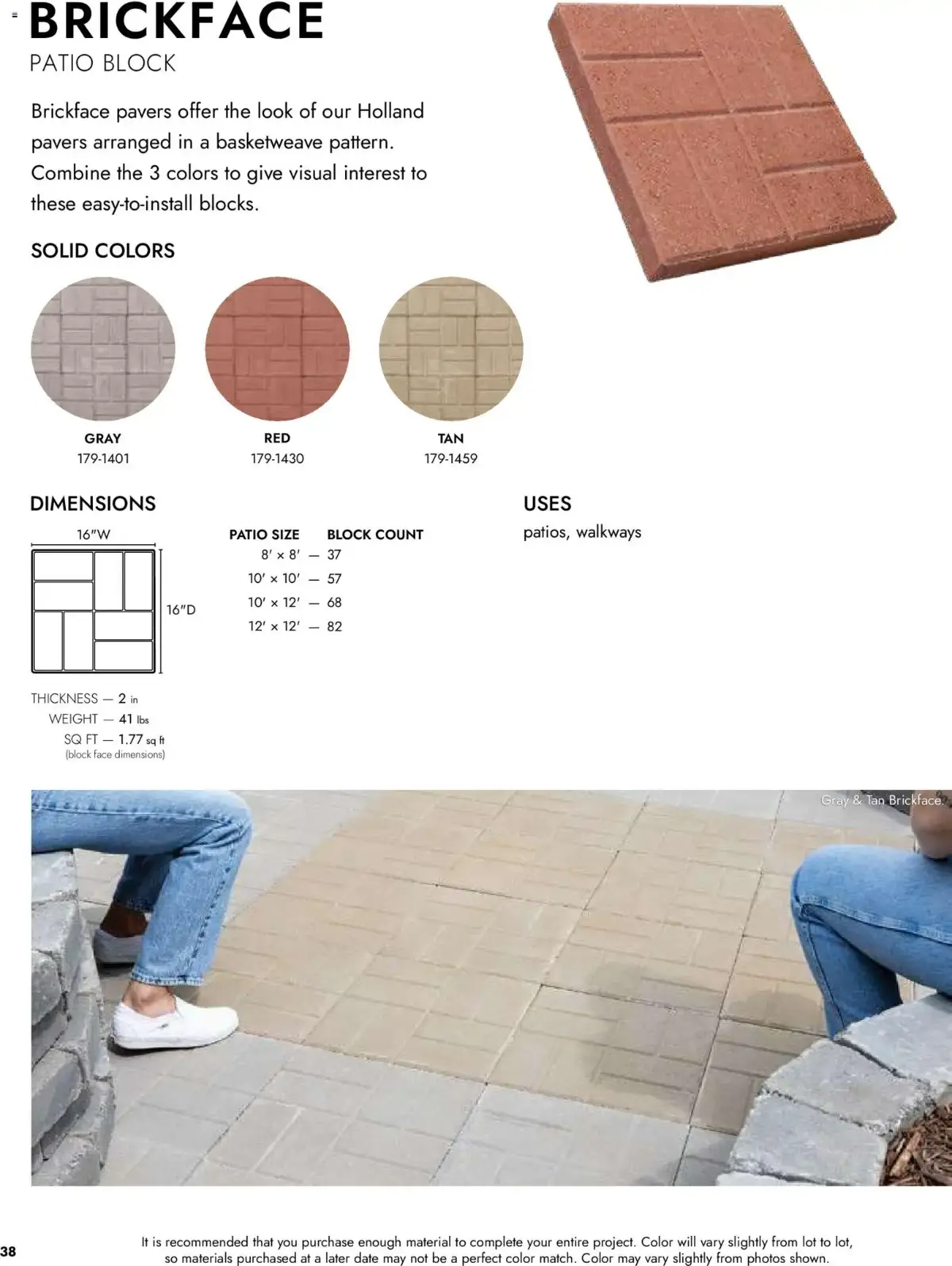 Menards Landscape Catalog, page 38 of 100, valid 04/02/2026 - 12/31/2026