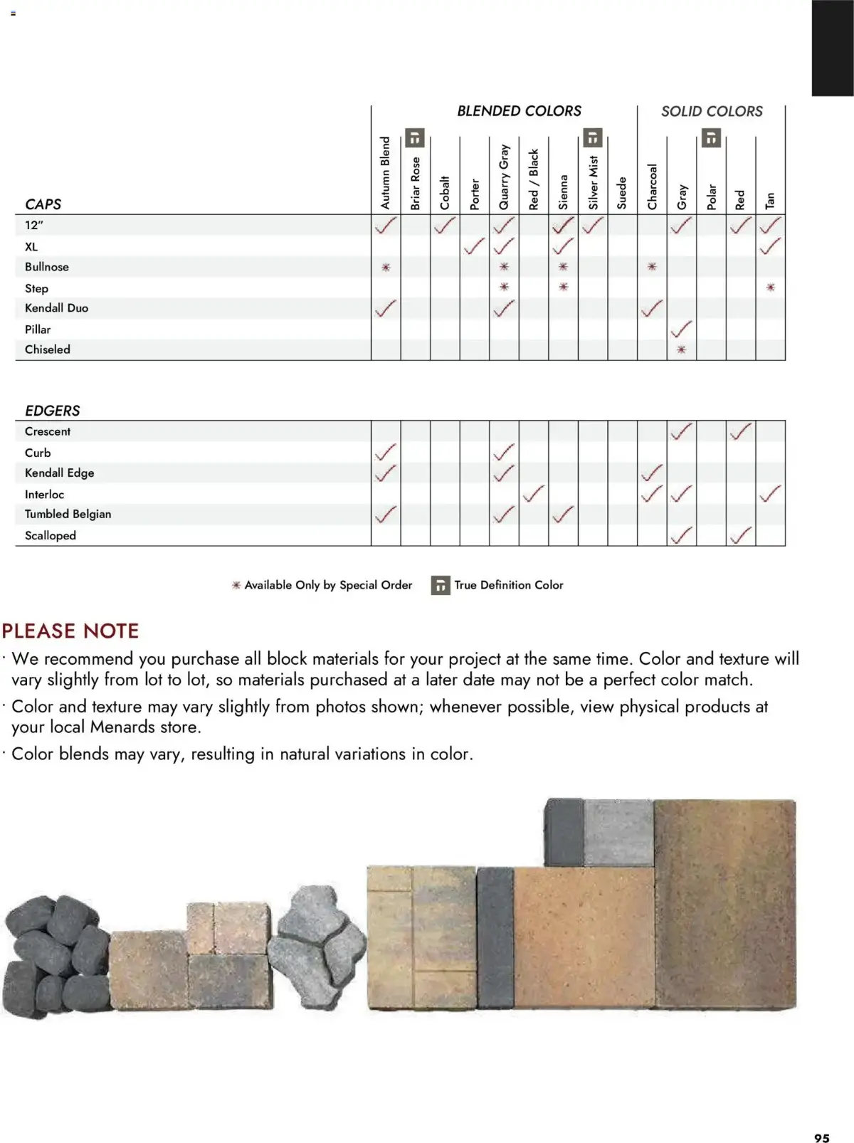 Menards Landscape Catalog, page 95 of 100, valid 04/02/2026 - 12/31/2026