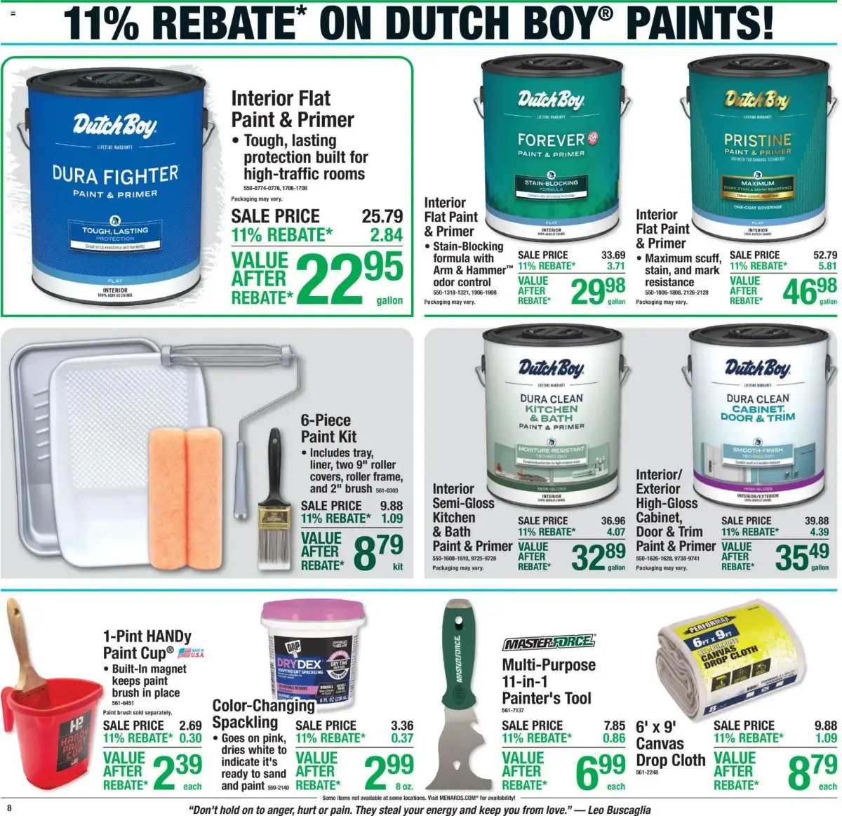 Menards Weekly Ad, page 13 of 22, valid 09/10/2026 - 09/20/2026 — Rebate, After, Shades White, Color Flow
