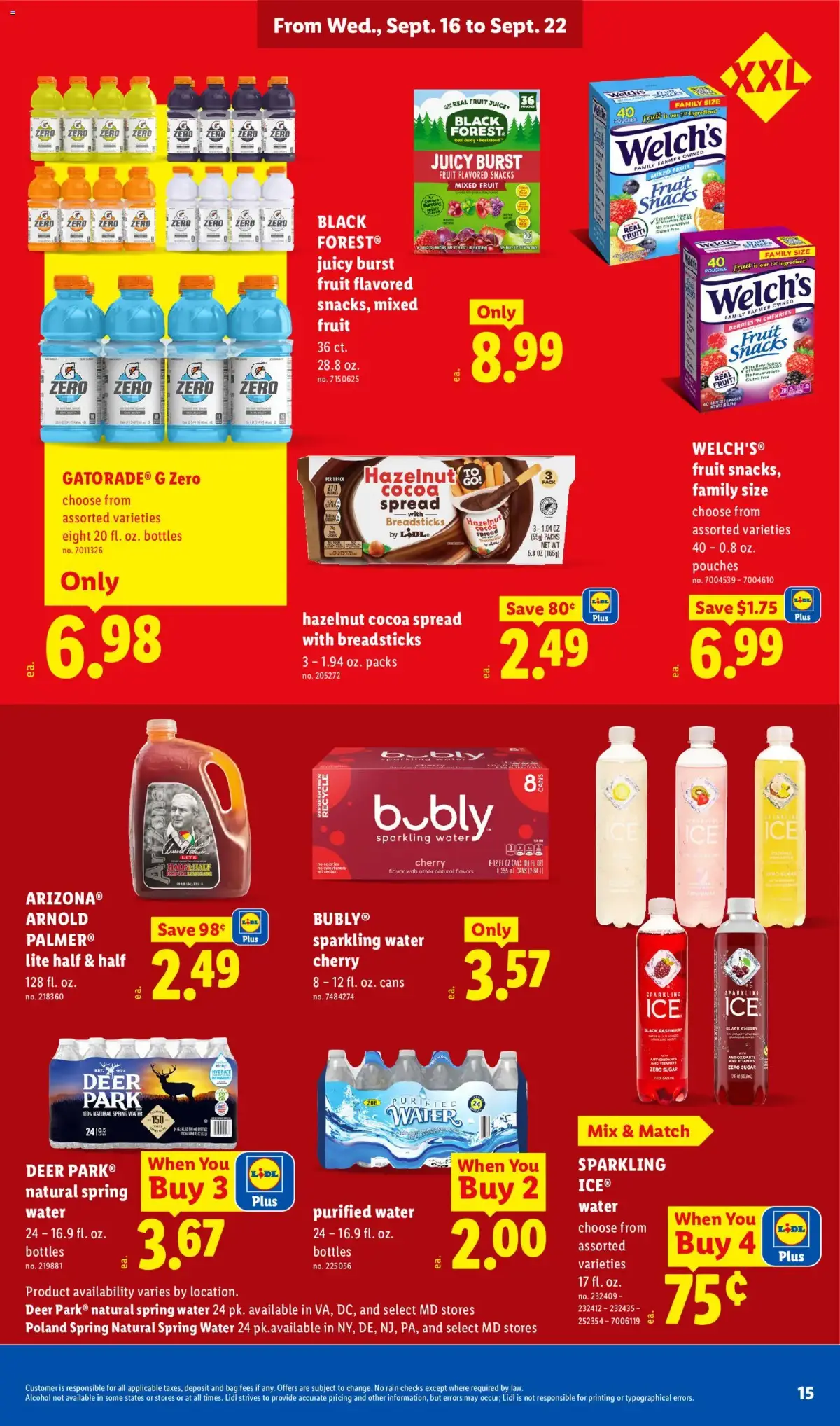 Lidl Weekly Ad, page 15 of 34, valid 09/16/2026 - 09/22/2026