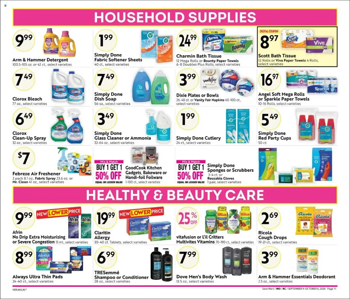 Save Mart Online Savings Guide, page 11 of 12, valid 09/09/2026 - 10/06/2026
