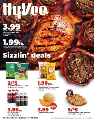HyVee Weekly Ad preview, valid 09/07/2026 - 09/13/2026