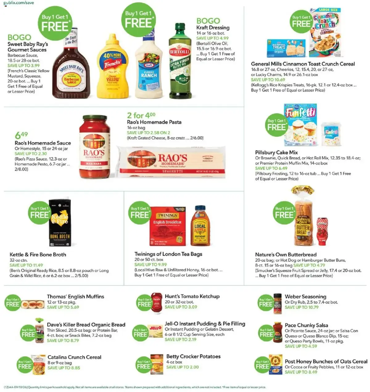 Publix Weekly Ad, page 12 of 20, valid 09/09/2026 - 09/15/2026 — Little Bites, Nature Valley, Fruit, Crunchy