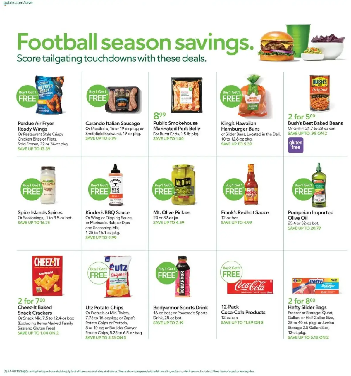 Publix Weekly Ad, page 2 of 20, valid 09/09/2026 - 09/15/2026 — Iced Coffee, Coffee Drink, Hungry, Cabin Bot