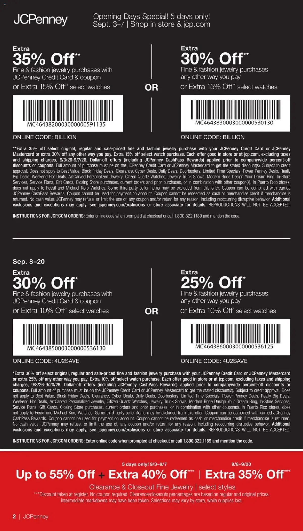 JCPenney Jewelry Sale, page 52 of 54, valid 09/03/2026 - 09/20/2026