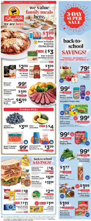 ShopRite Weekly Ad preview, valid 09/13/2026 - 09/19/2026