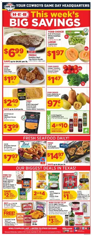 H-E-B Weekly Ad preview, valid 09/09/2026 - 09/15/2026