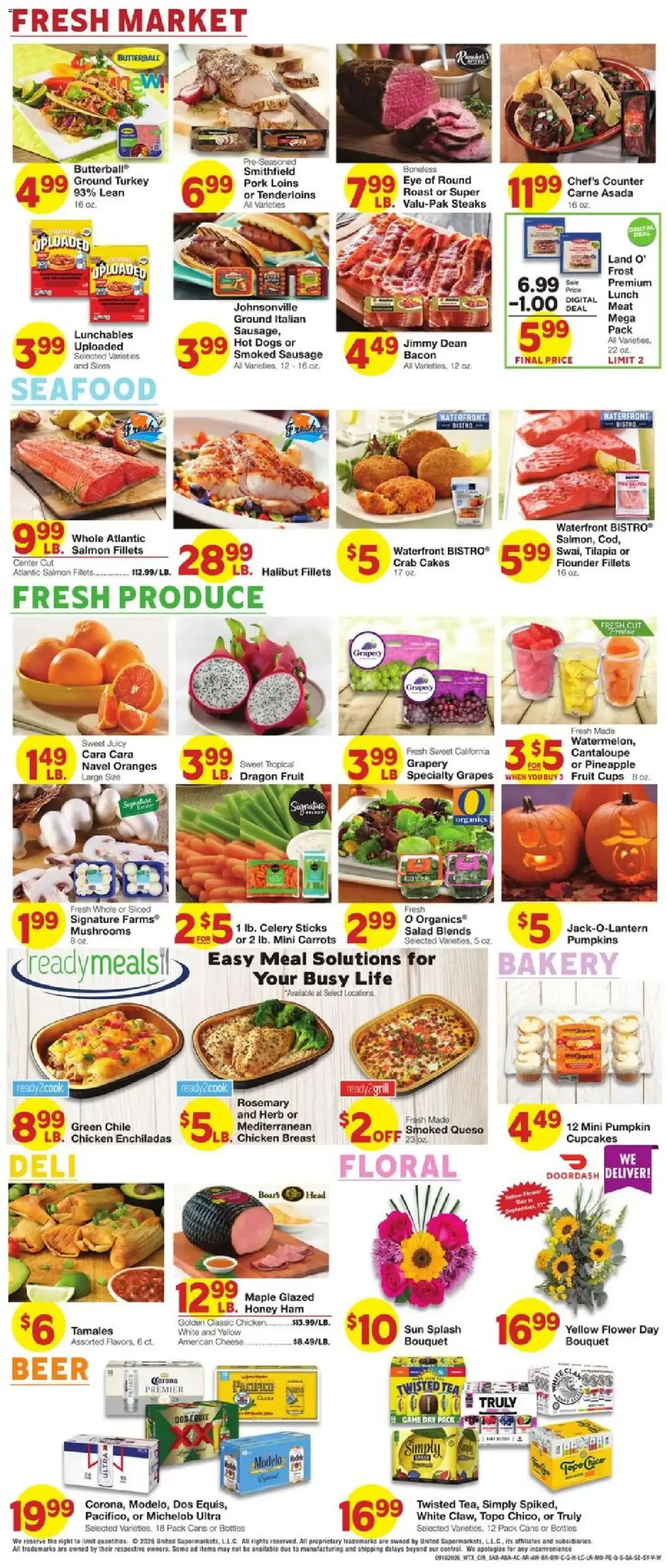 United Supermarkets Weekly Ad, page 5 of 8, valid 09/16/2026 - 09/22/2026