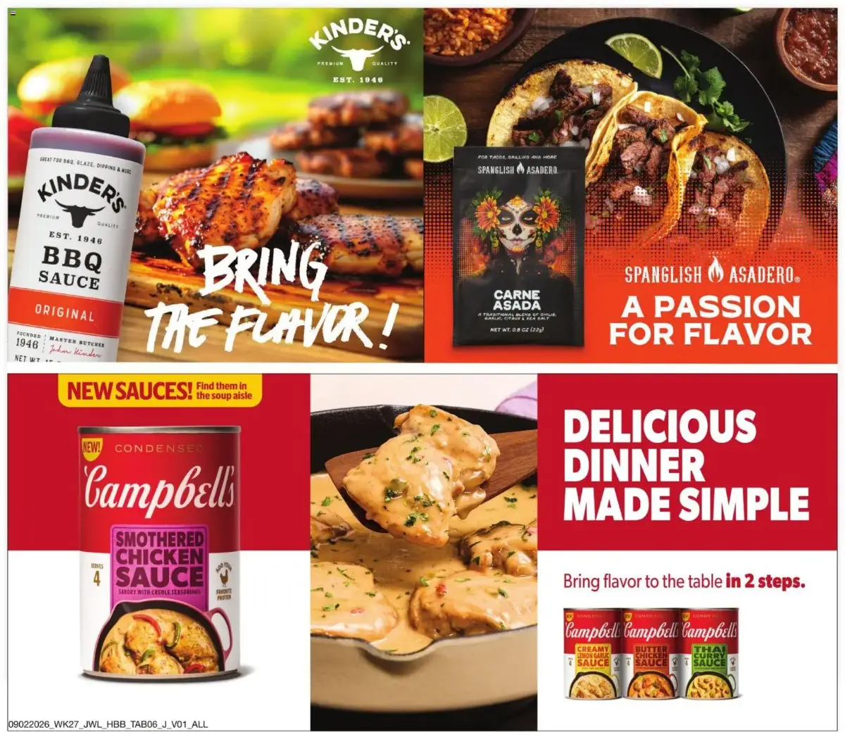 Jewel Osco Specialty Publication, page 6 of 8, valid 09/02/2026 - 09/29/2026 — Sauce, Made Simple, Bring, Carne